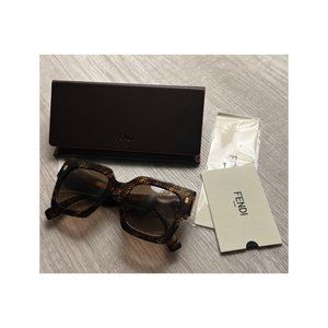 Fendi Acetate Square Sunglasses NIB